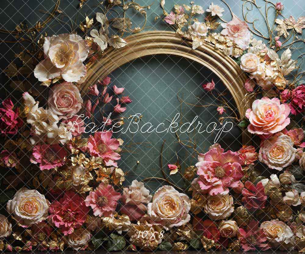 Kate Art Pink Flowers Backdrop Designed by Emetselch