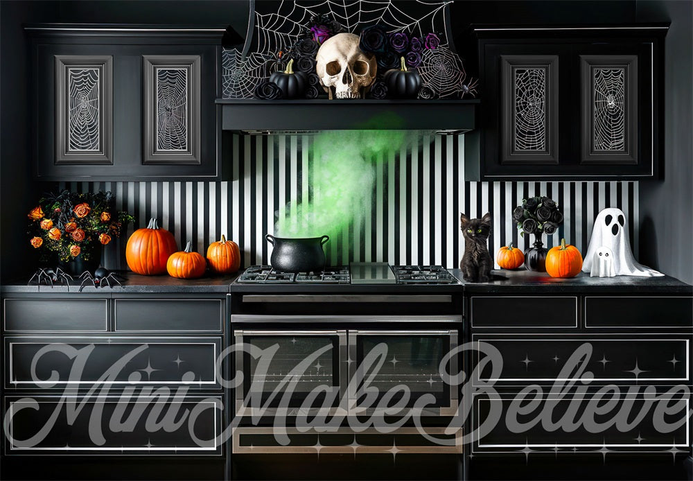 Kate Halloween Kitchen Backdrop Designed by Mini MakeBelieve - Kate Backdrop AU