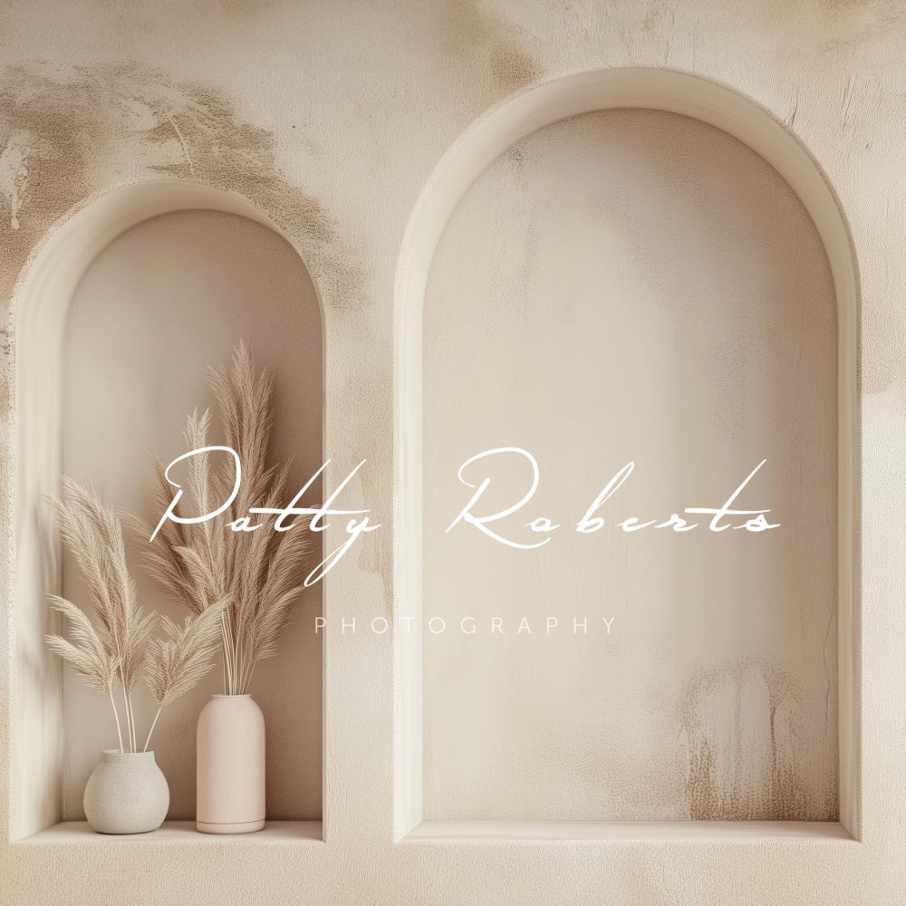 Kate Beige Arched Wall Backdrop Designed by Patty Robertss - Kate Backdrop AU