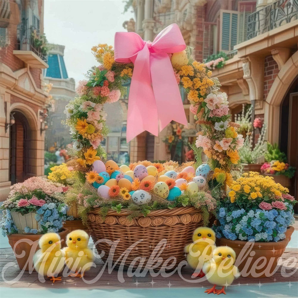 Kate Easter Basket Chicks Backdrop Designed by Mini MakeBelieve