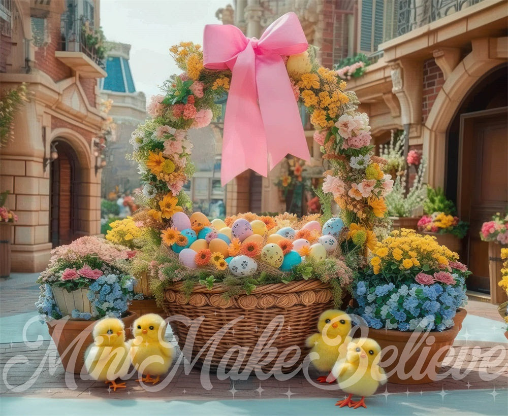 Kate Easter Basket Chicks Backdrop Designed by Mini MakeBelieve