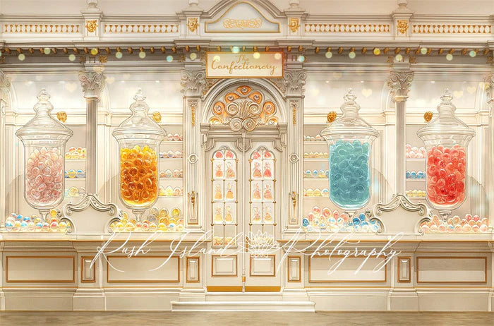 Kate Art Painting Colourful Candy Shop Backdrop Designed by Laura Bybee