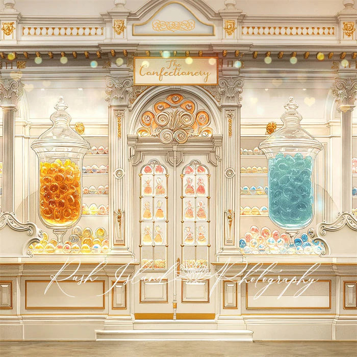 Kate Art Painting Colourful Candy Shop Backdrop Designed by Laura Bybee