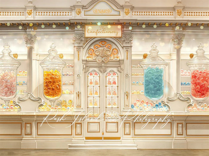Kate Art Painting Colourful Candy Shop Backdrop Designed by Laura Bybee