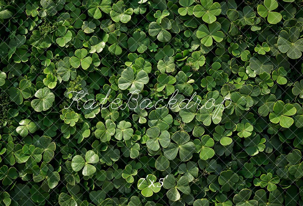 Kate St.Patrick's Day Green Clover Backdrop Designed by Emetselch