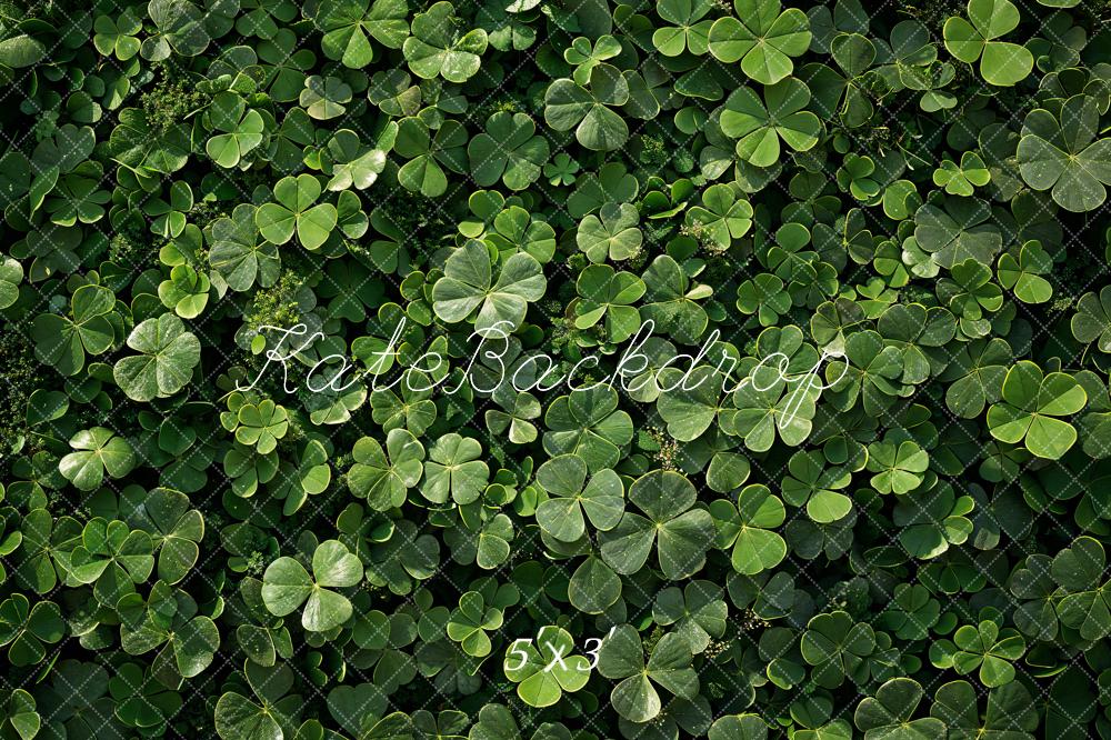 Kate St.Patrick's Day Green Clover Backdrop Designed by Emetselch - Kate Backdrop AU
