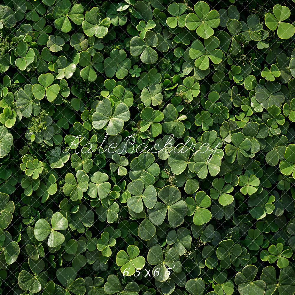 Kate St.Patrick's Day Green Clover Backdrop Designed by Emetselch - Kate Backdrop AU
