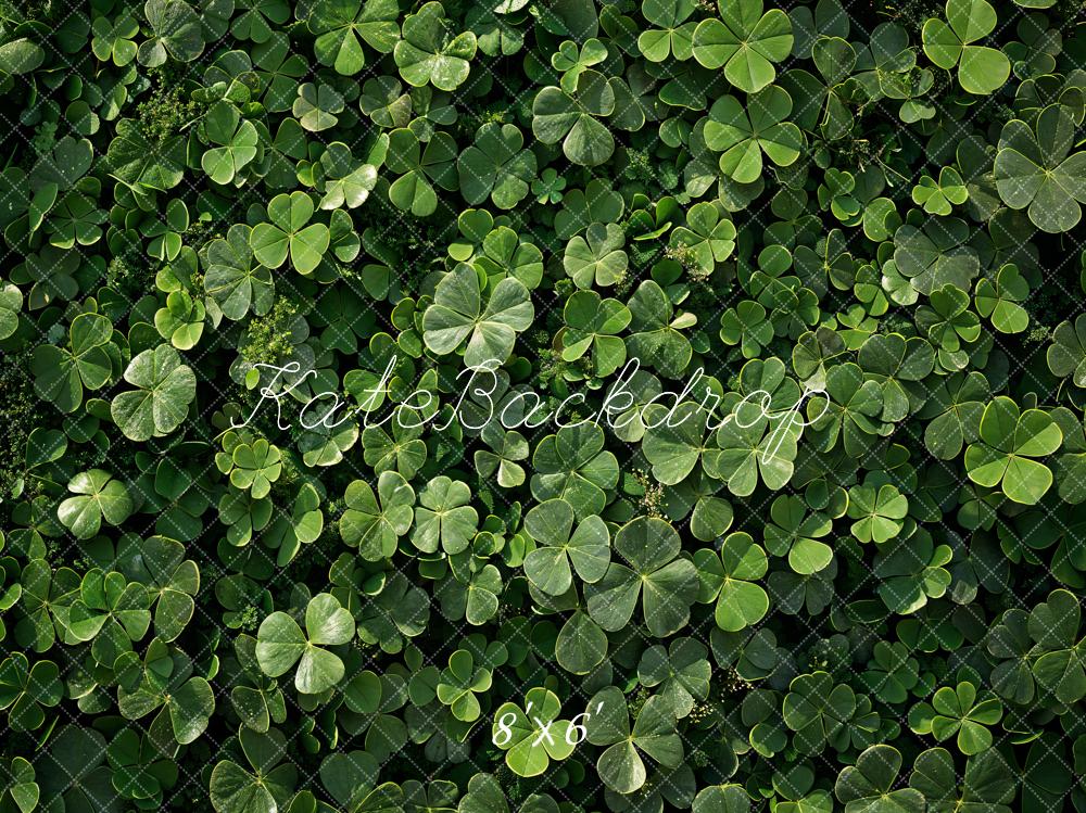 Kate St.Patrick's Day Green Clover Backdrop Designed by Emetselch - Kate Backdrop AU
