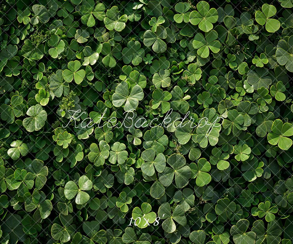 Kate St.Patrick's Day Green Clover Backdrop Designed by Emetselch - Kate Backdrop AU