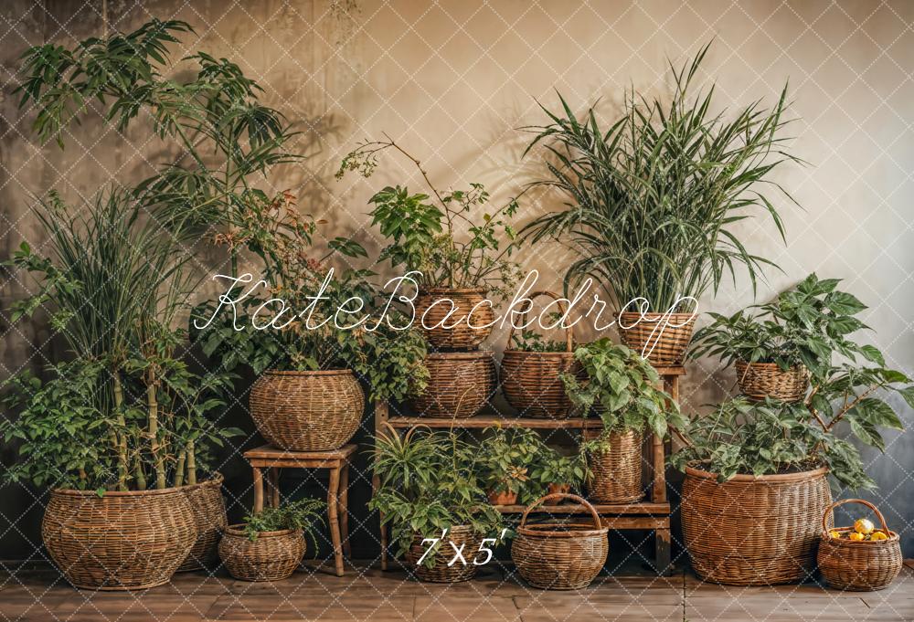 Kate Spring Green Plants Backdrop Designed by Emetselch - Kate Backdrop AU
