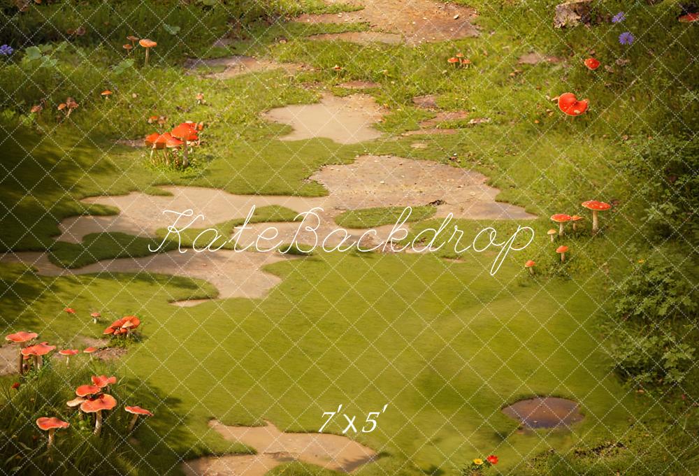 Kate Mushroom Meadow Floor Backdrop Designed by Kate Image
