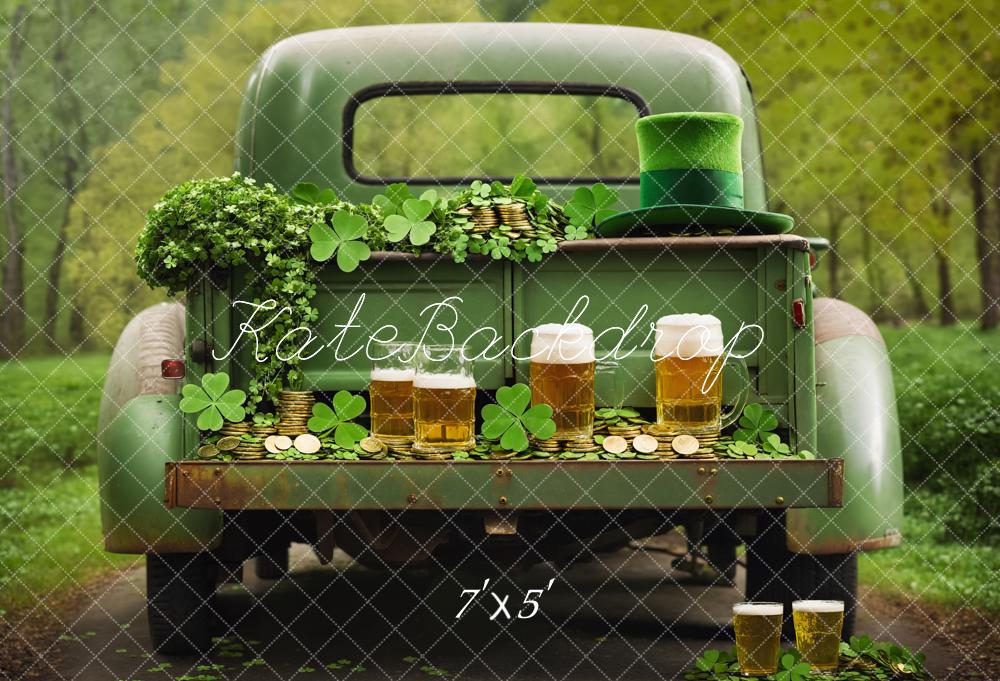 Kate St. Patrick's Day Truck Beer Backdrop Designed by Emetselch