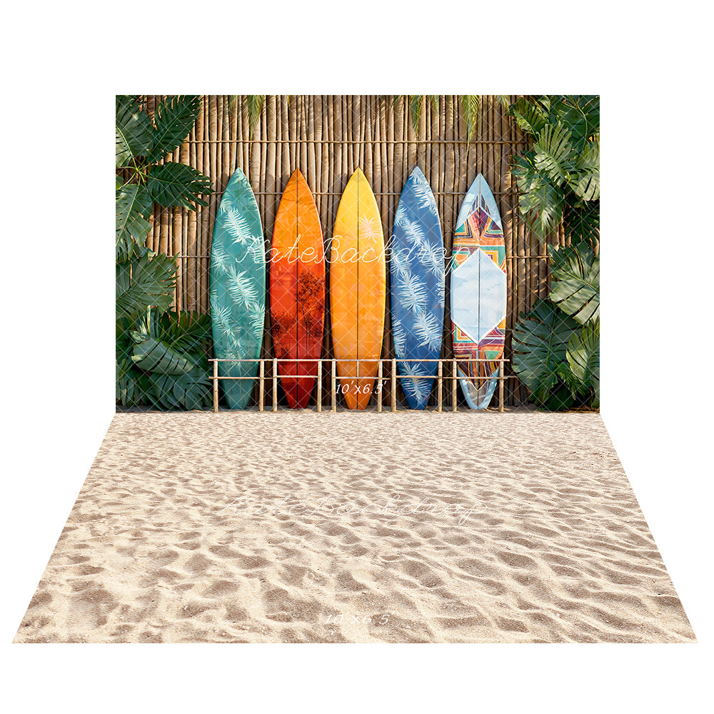 Kate Summer Surfboard Backdrop+Sand Floor Backdrop