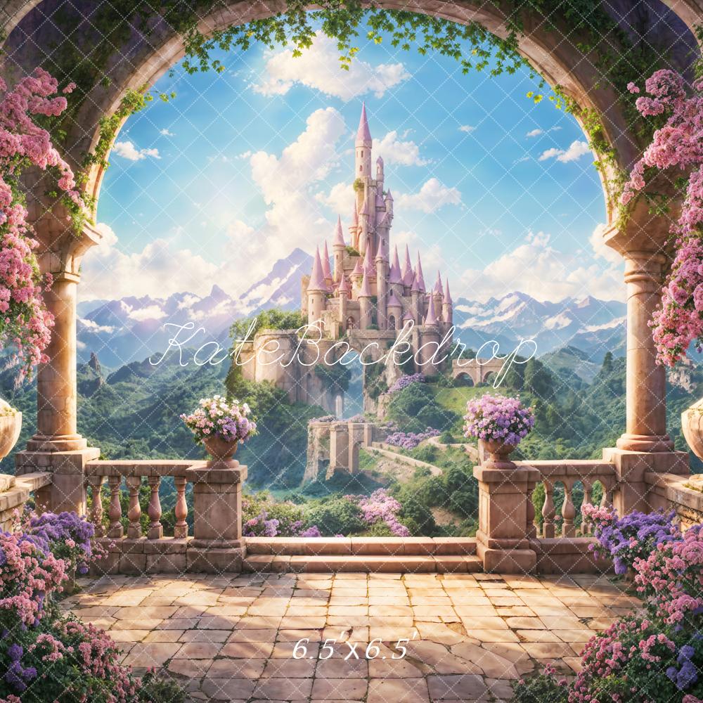 Kate Spring Flower Arch Castle Backdrop Designed by Chain Photography - Kate Backdrop AU