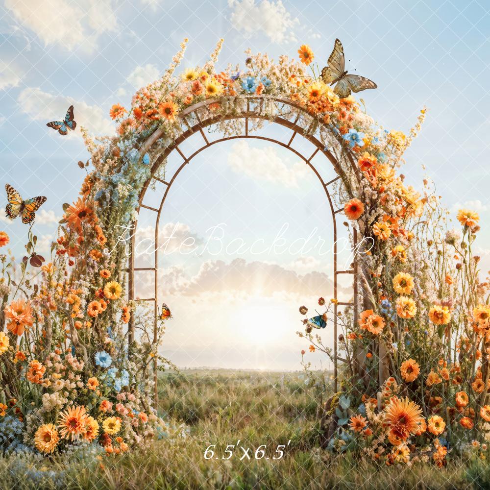 Kate Spring Butterfly Arch Backdrop Designed by Emetselch - Kate Backdrop AU