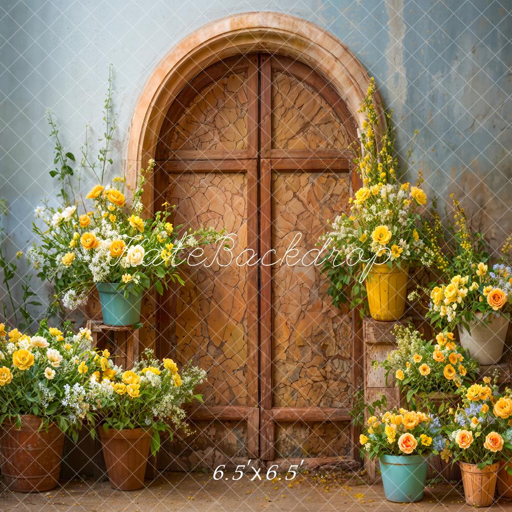 Kate Spring Retro Door Backdrop Designed by Emetselch - Kate Backdrop AU