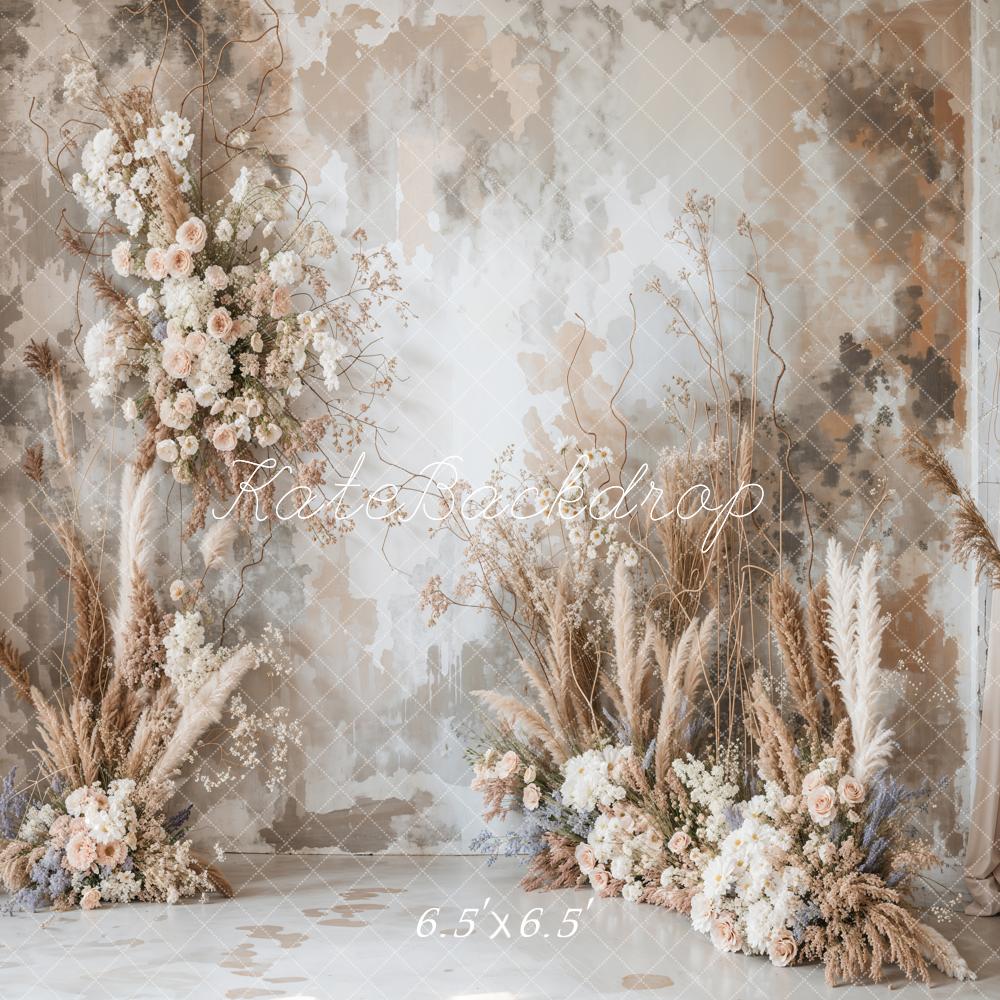 Kate Mother's Day Backdrop Dried Flowers Maternity Photography Designed by Emetselch - Kate Backdrop AU