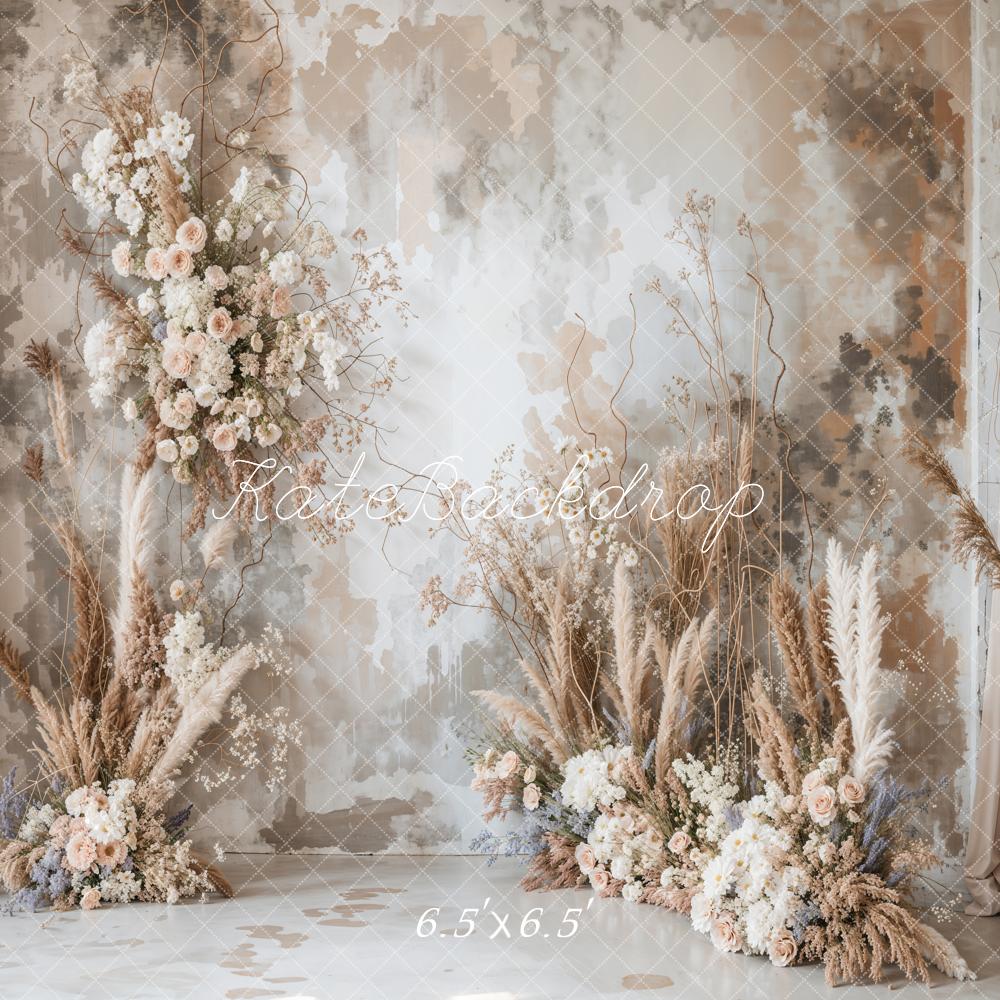 Kate Mother's Day Backdrop Dried Flowers Maternity Photography Designed by Emetselch