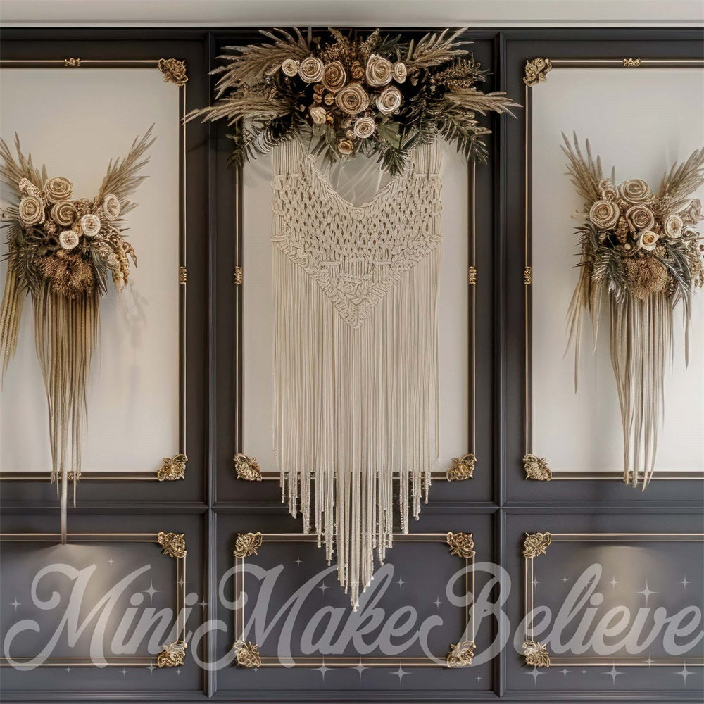Kate Mother's Day Backdrop Darl Wall Macrame Floral Designed by Mini MakeBelieve