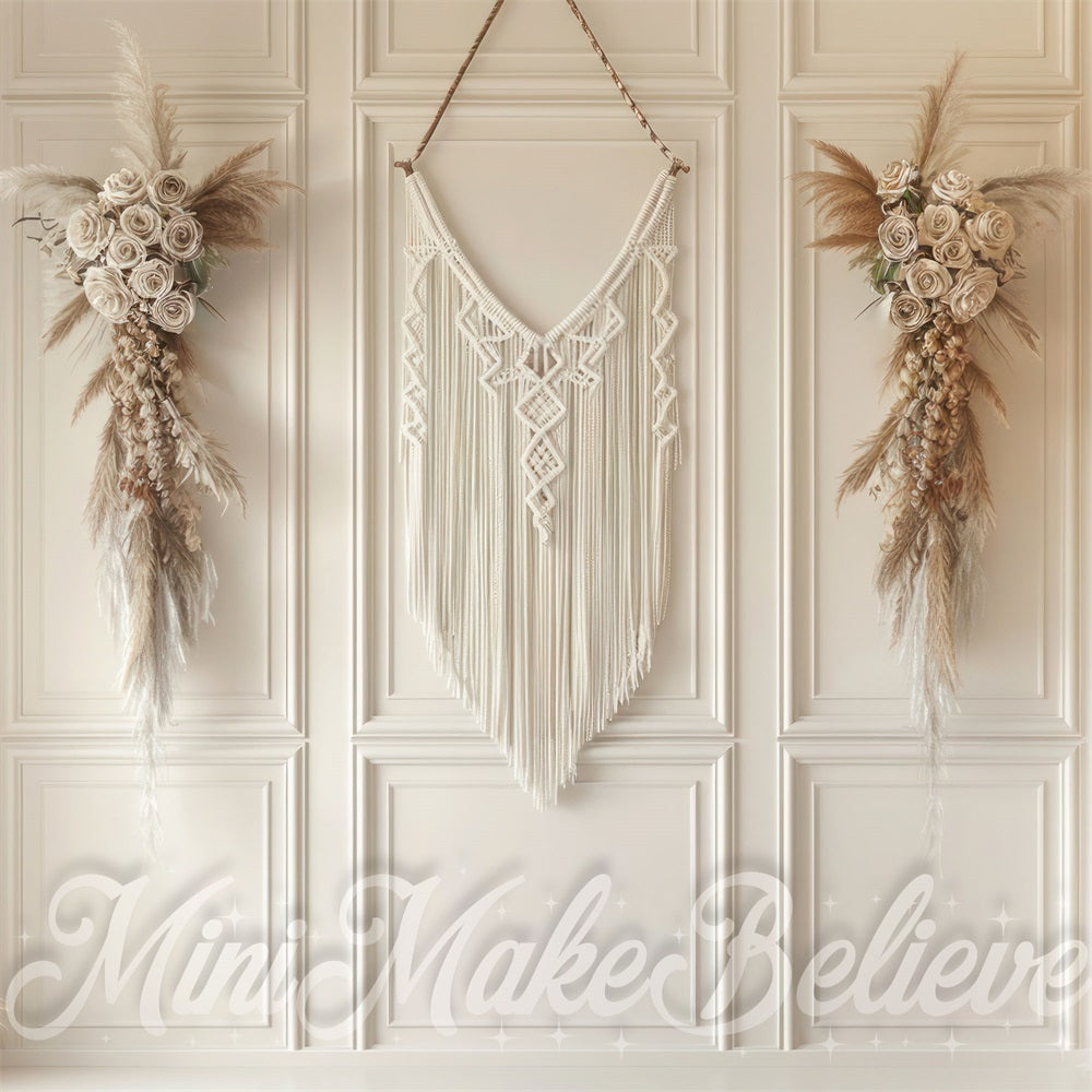 Kate Mother's Day Backdrop White Wall Designed by Mini MakeBelieve - Kate Backdrop AU
