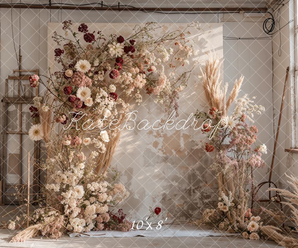 Kate Boho Reed Flower Backdrop Designed by Emetselch