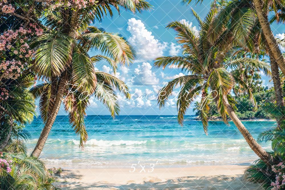 Kate Summer Sea Beach Wave Backdrop Designed by Emetselch - Kate Backdrop AU