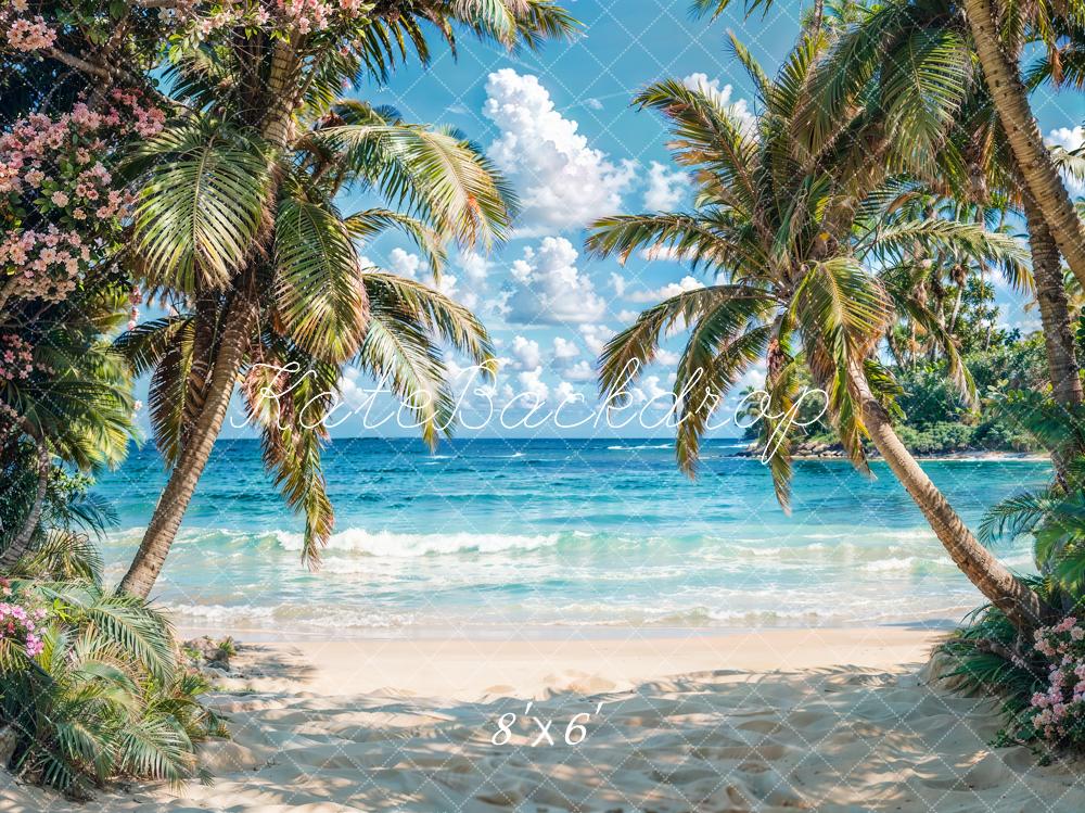 Kate Summer Sea Beach Wave Backdrop Designed by Emetselch - Kate Backdrop AU