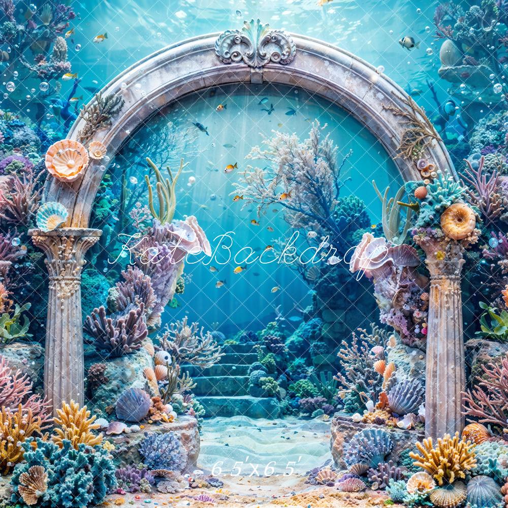 Kate Mermaid Underwater World Backdrop Coral Designed by Chain Photography