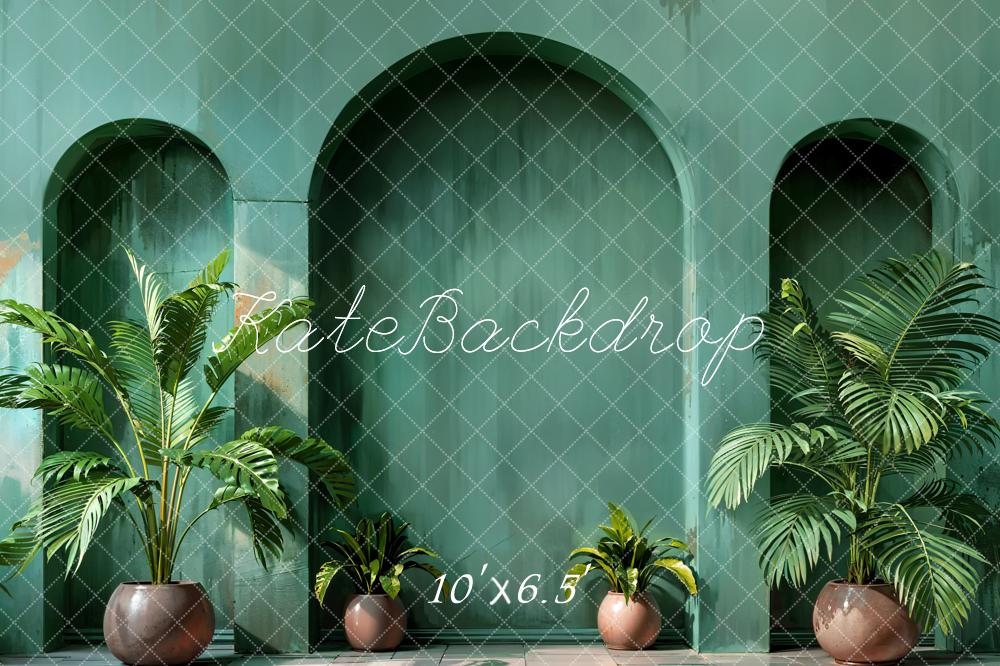 Kate Summer Green Plant Arch Backdrop Designed by Emetselch