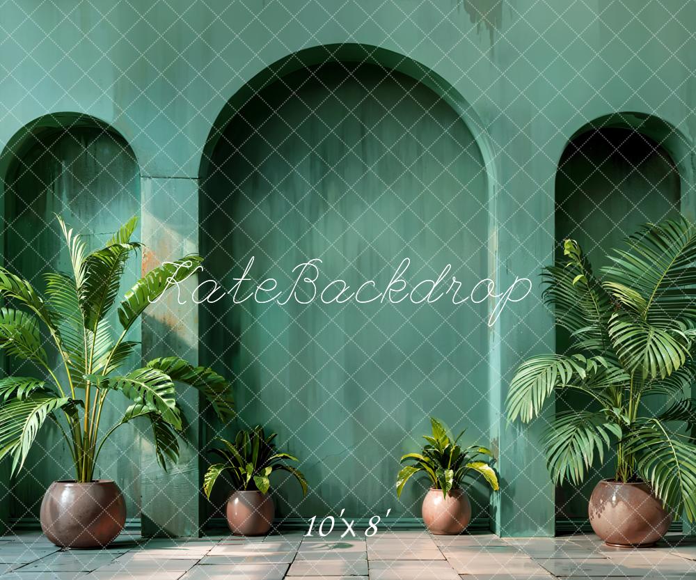 Kate Summer Green Plant Arch Backdrop Designed by Emetselch