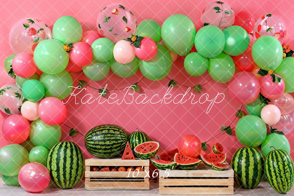 Kate Cake Smash Balloon Watermelon Backdrop Designed by Emetselch