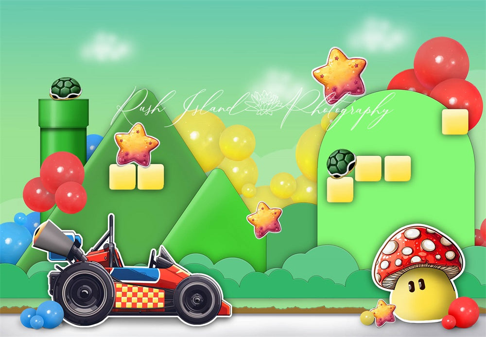 Kate Super Kart Land Backdrop Designed by Laura Bybee - Kate Backdrop AU
