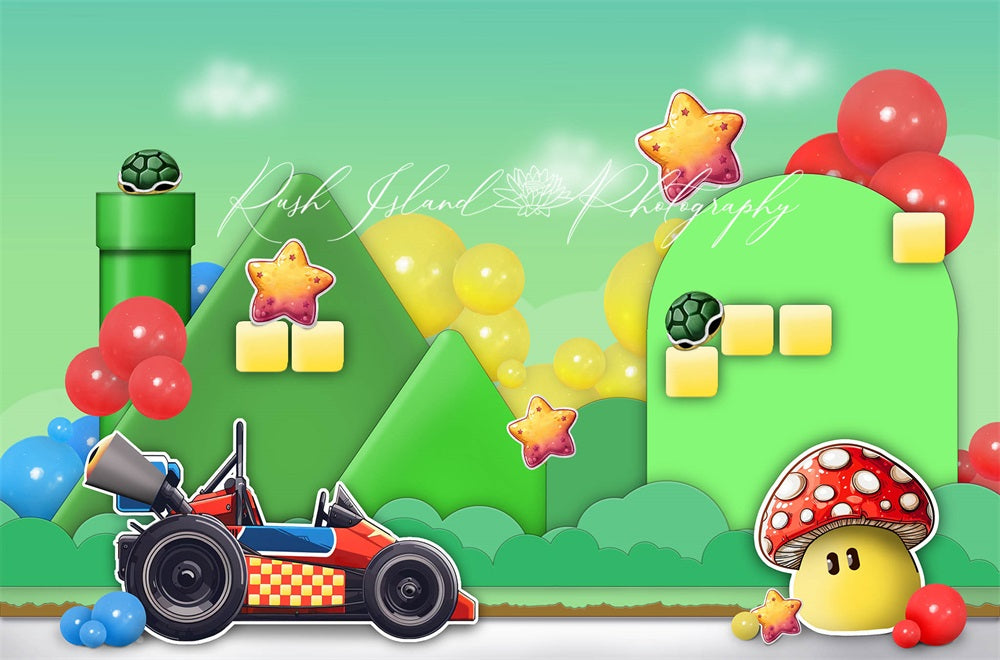 Kate Super Kart Land Backdrop Designed by Laura Bybee - Kate Backdrop AU
