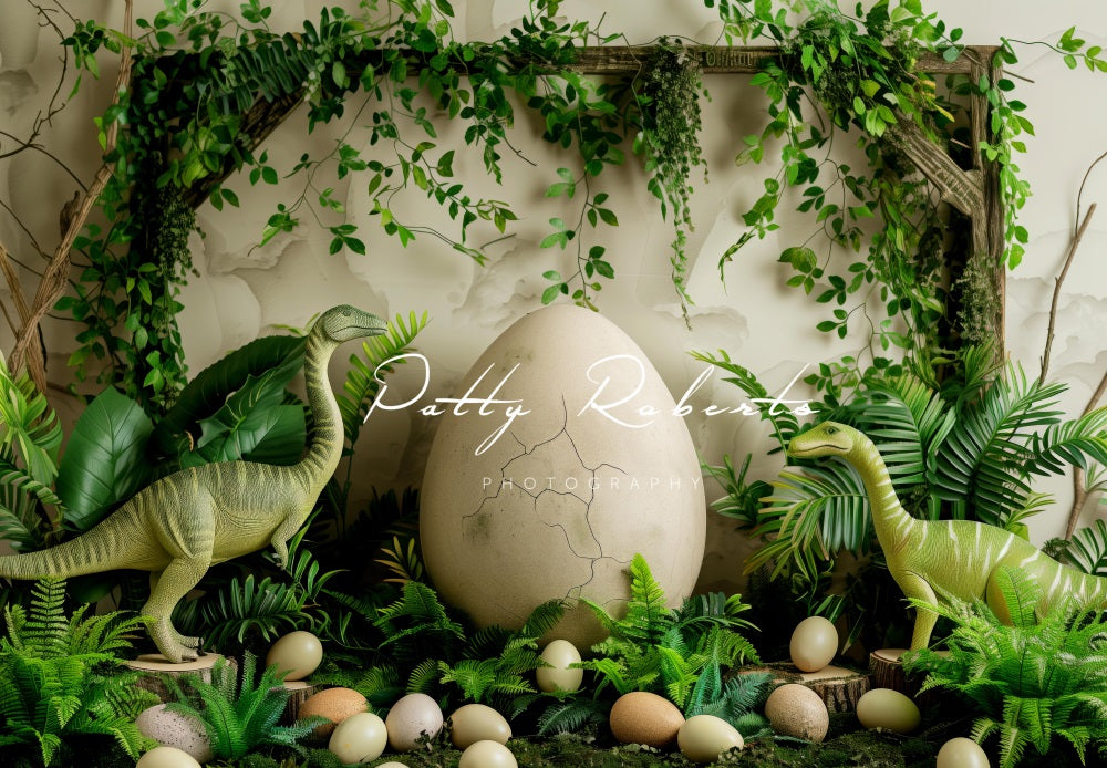 Kate Dinosaur Hatching Egg Backdrop Designed by Patty Robert - Kate Backdrop AU