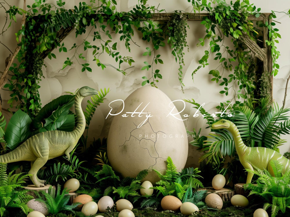 Kate Dinosaur Hatching Egg Backdrop Designed by Patty Robert