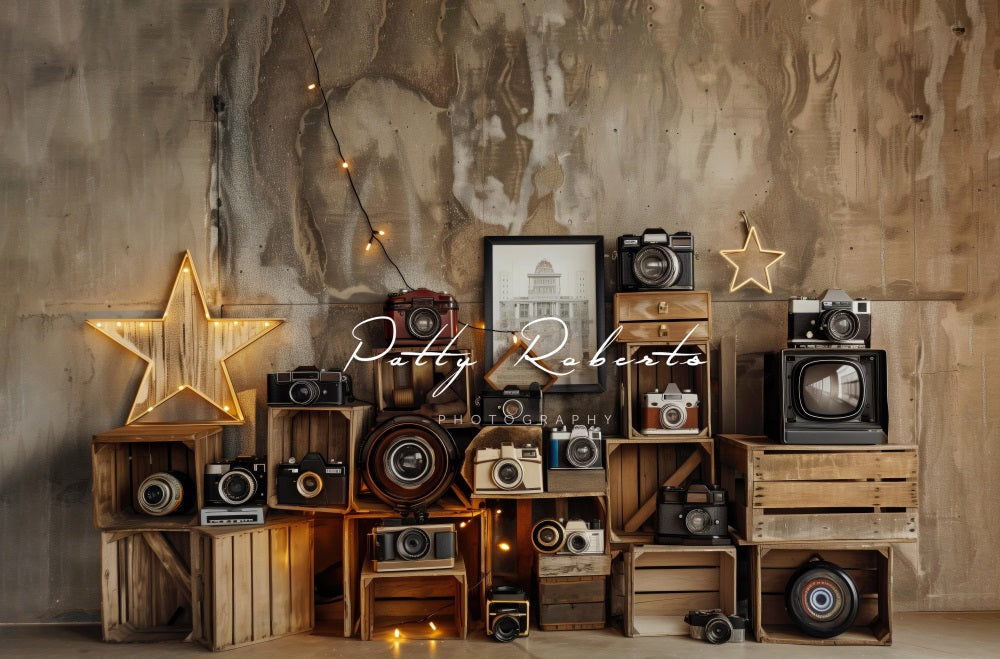 Kate Vintage Cameras Backdrop Designed by Patty Robert