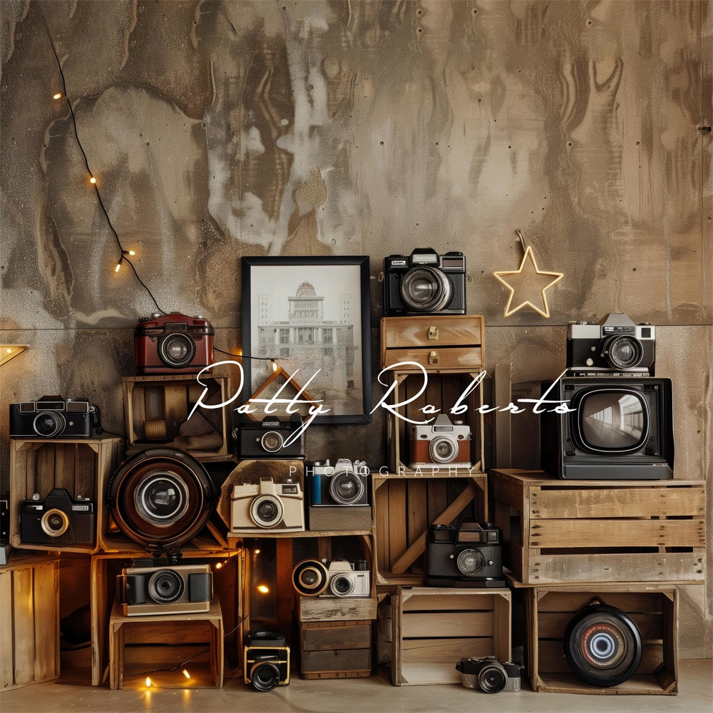 Kate Vintage Cameras Backdrop Designed by Patty Robert