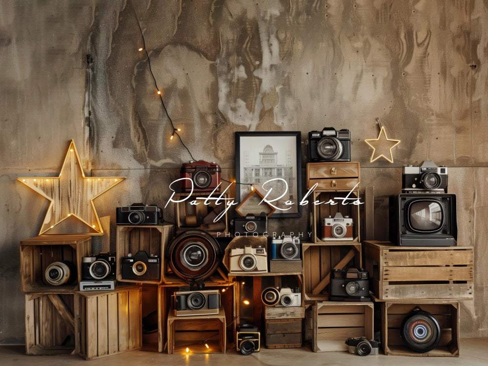 Kate Vintage Cameras Backdrop Designed by Patty Robert