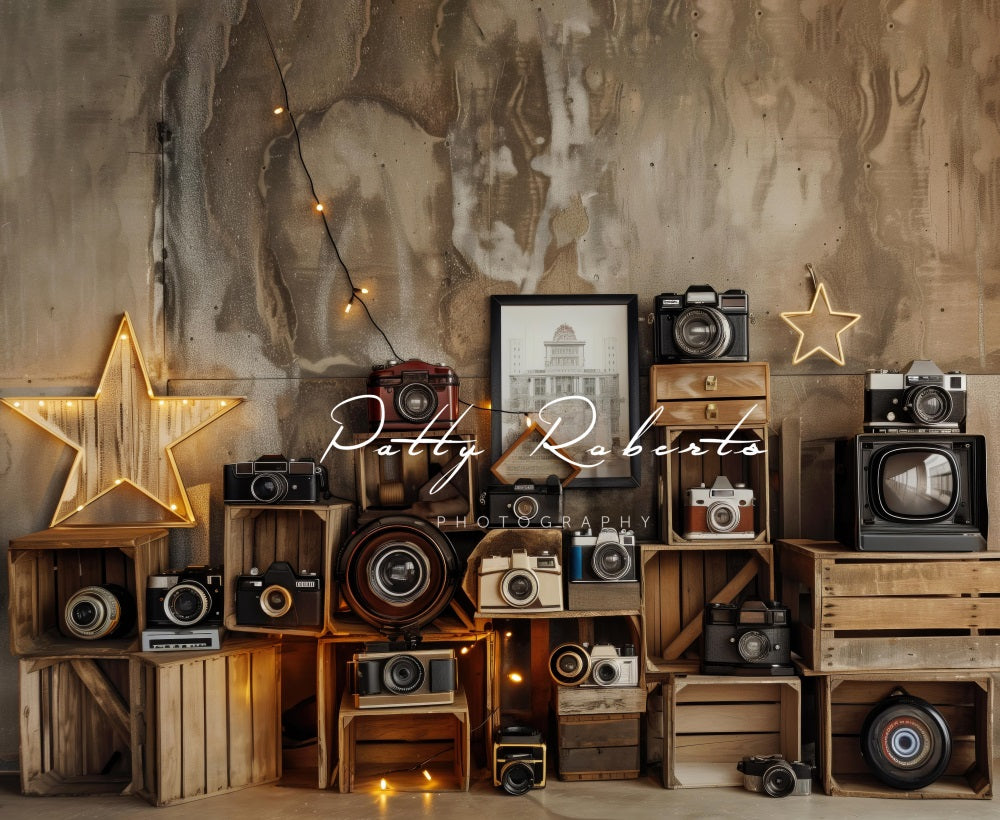 Kate Vintage Cameras Backdrop Designed by Patty Robert