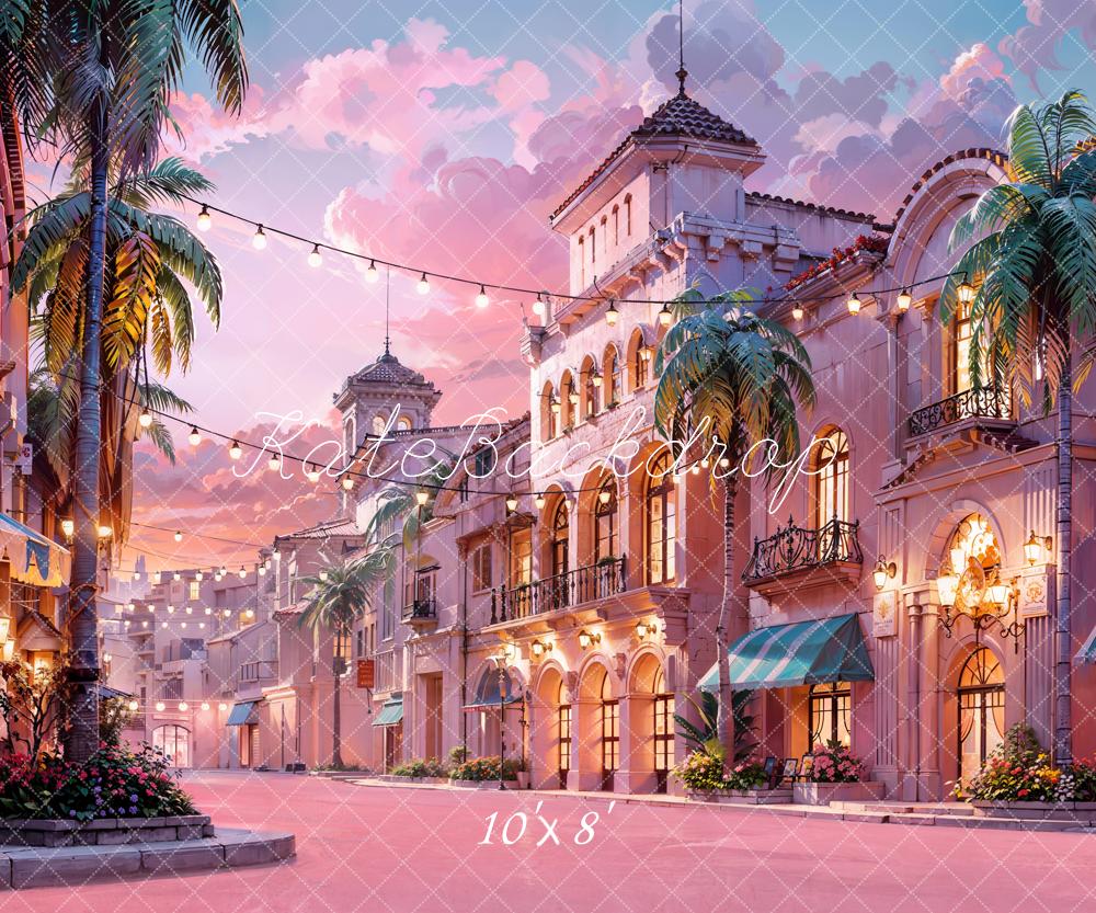 Kate Pink Town Backdrop Designed by Chain Photography - Kate Backdrop AU