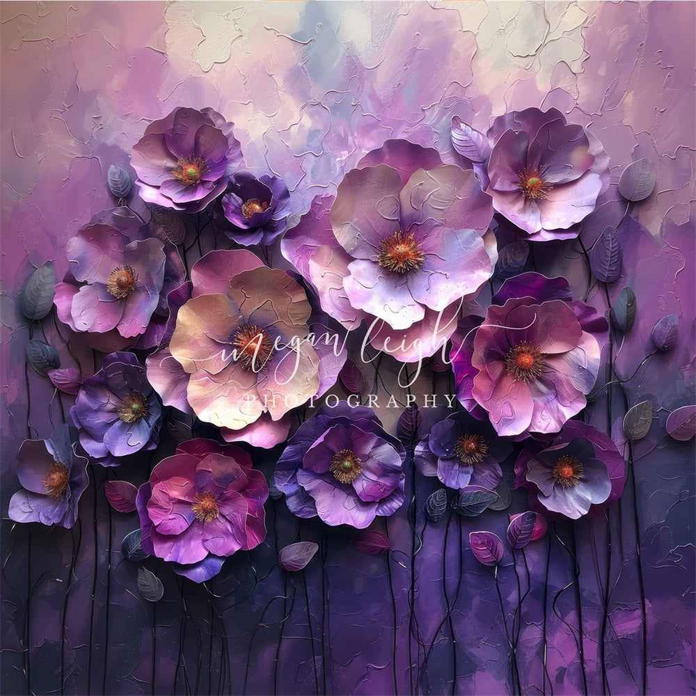 Kate Lavender Plaster Florals Backdrop Designed by Megan Leigh Photography