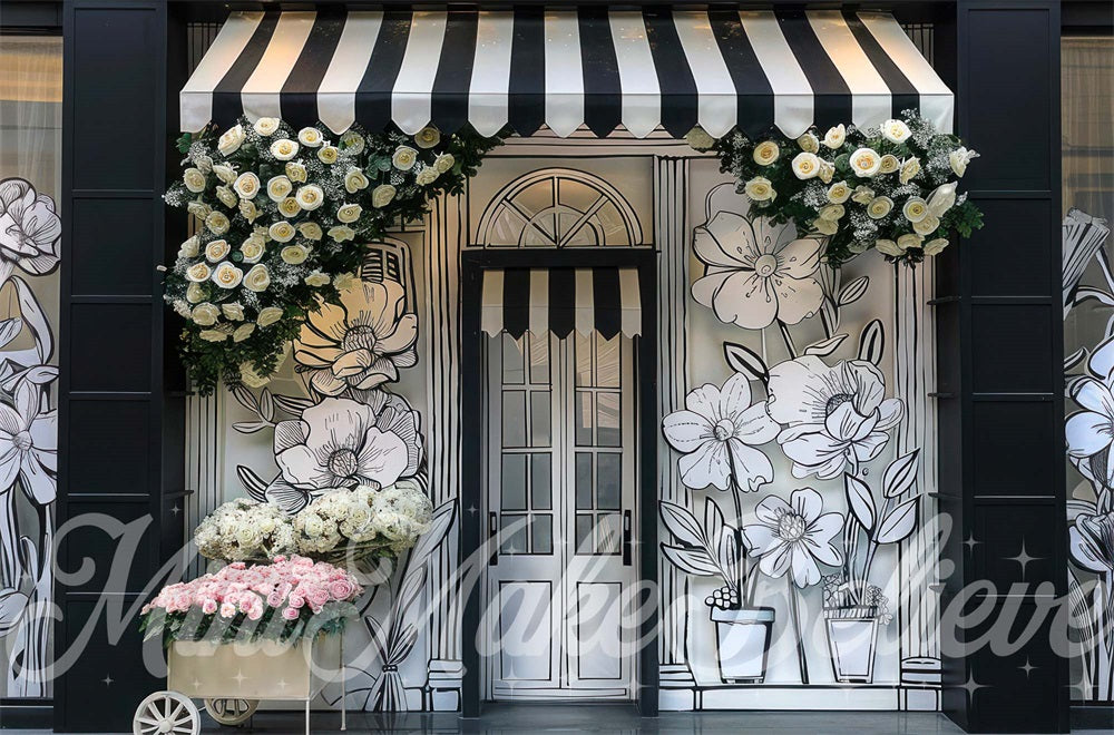 Kate 2D Flower Shoppe Backdrop Designed by Mini MakeBelieve