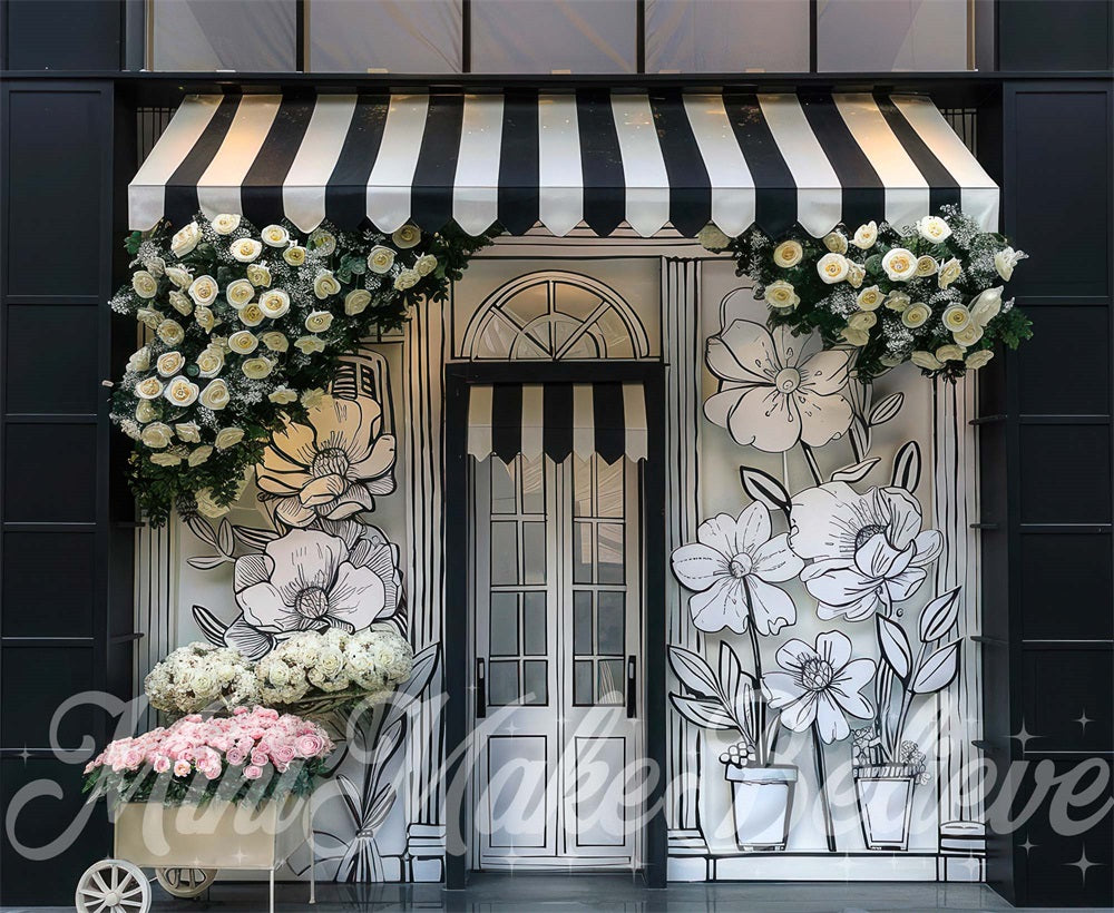 Kate 2D Flower Shoppe Backdrop Designed by Mini MakeBelieve