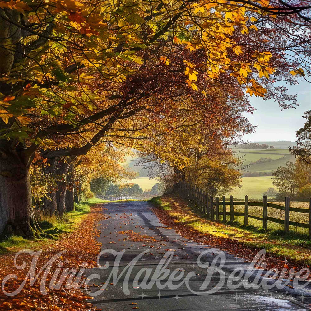 Kate Autumn Road Backdrop Designed by Mini MakeBelieve - Kate Backdrop AU