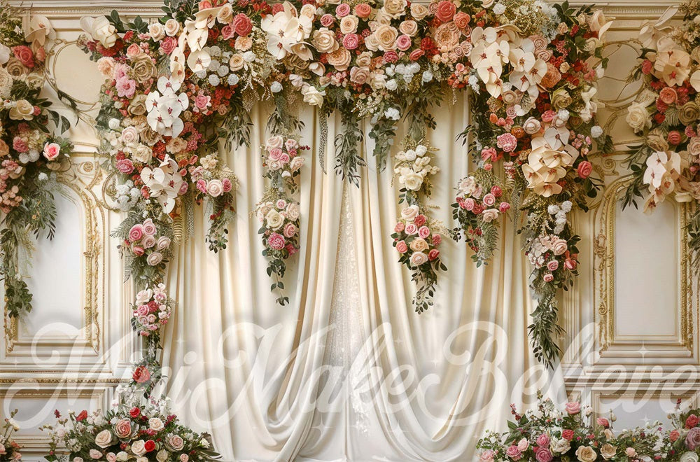 Kate White Fine Art Curtains Backdrop Designed by Mini MakeBelieve