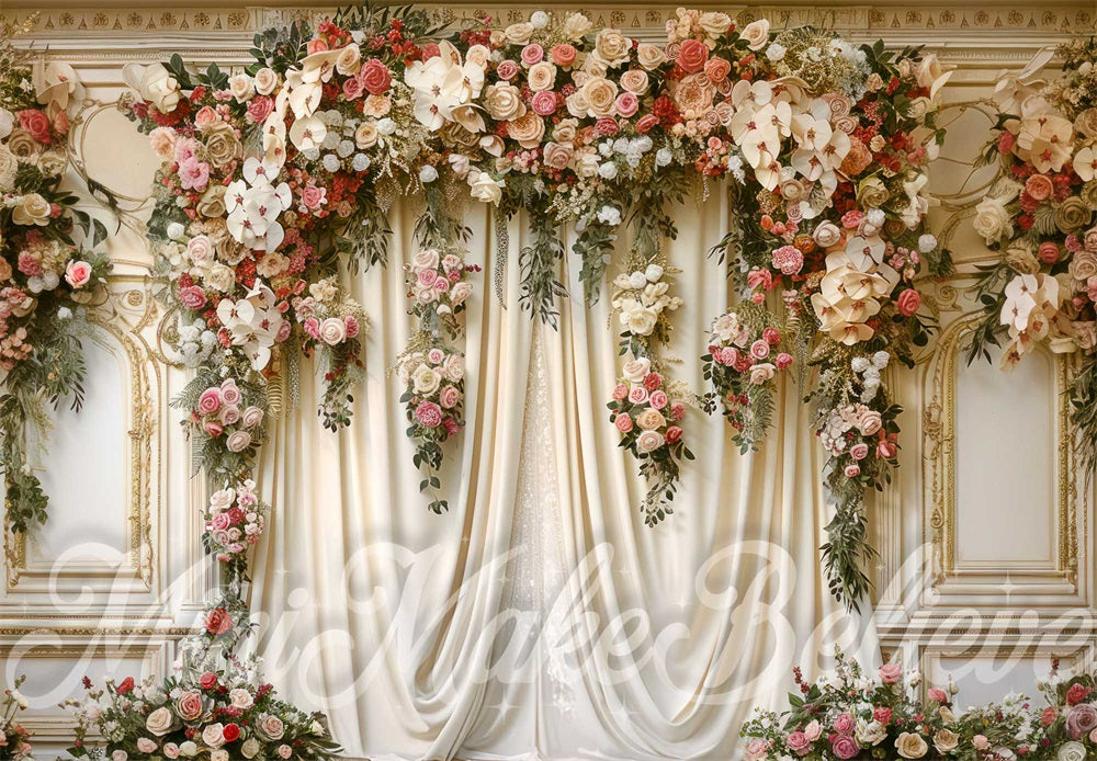 Kate White Fine Art Curtains Backdrop Designed by Mini MakeBelieve