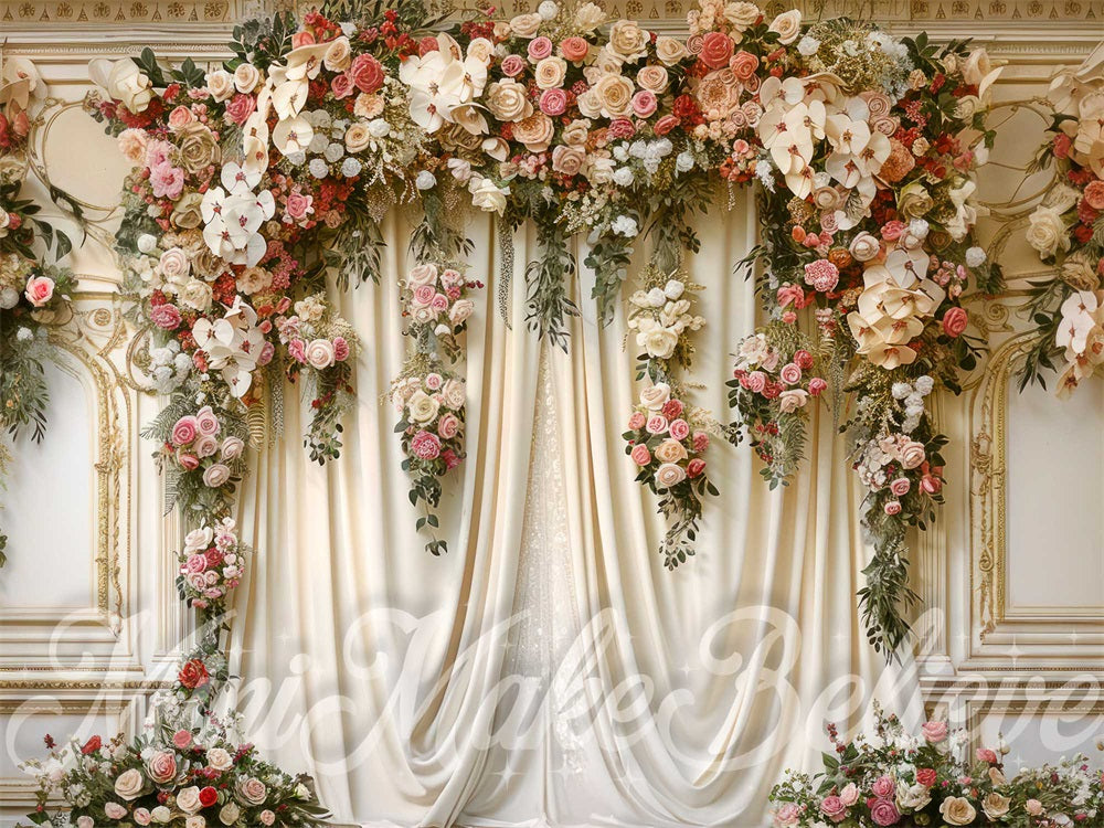 Kate White Fine Art Curtains Backdrop Designed by Mini MakeBelieve