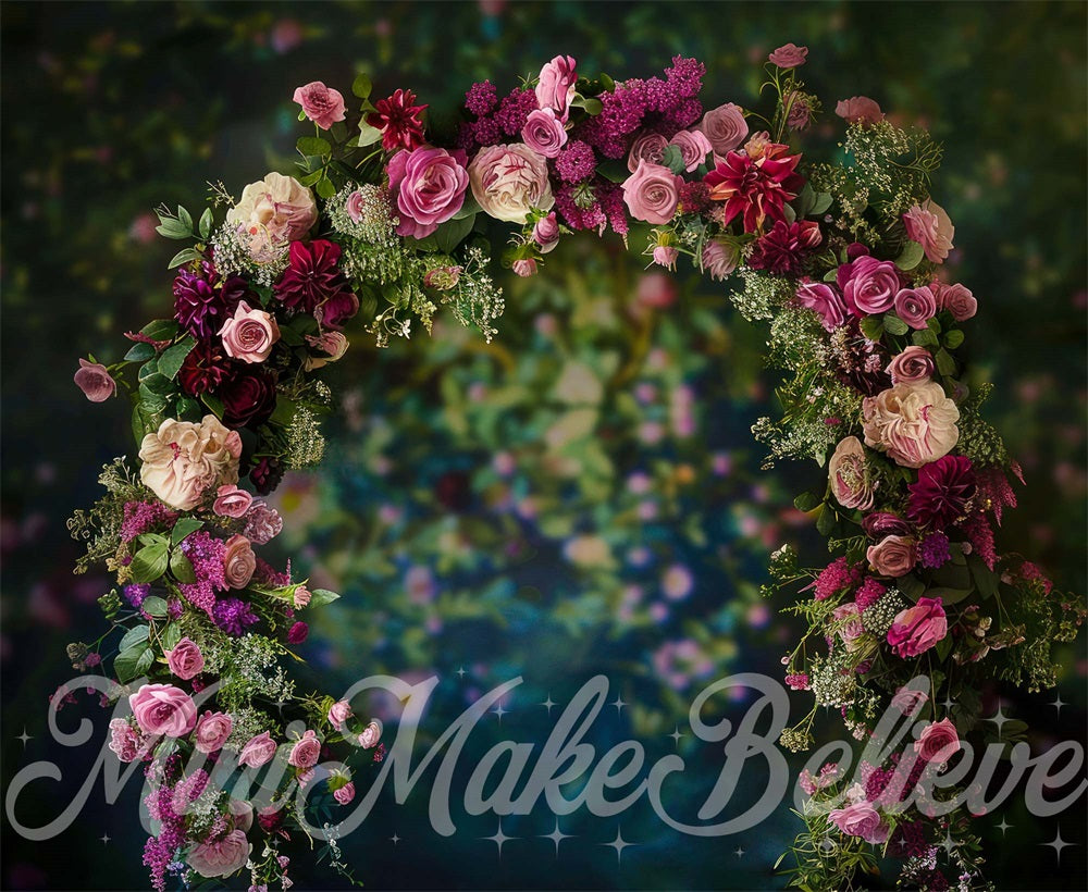 Kate Spring Dark Fine Art Flower Arch Backdrop Designed by Mini MakeBelieve - Kate Backdrop AU