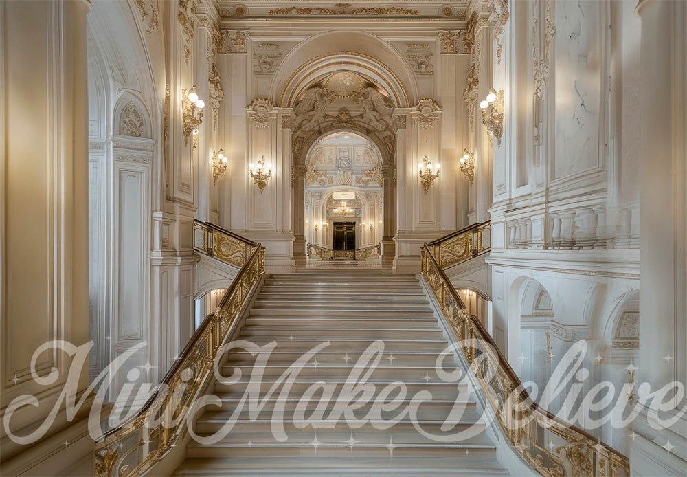 Kate Spring Marble Steps Indoor Backdrop Designed by Mini MakeBelieve - Kate Backdrop AU