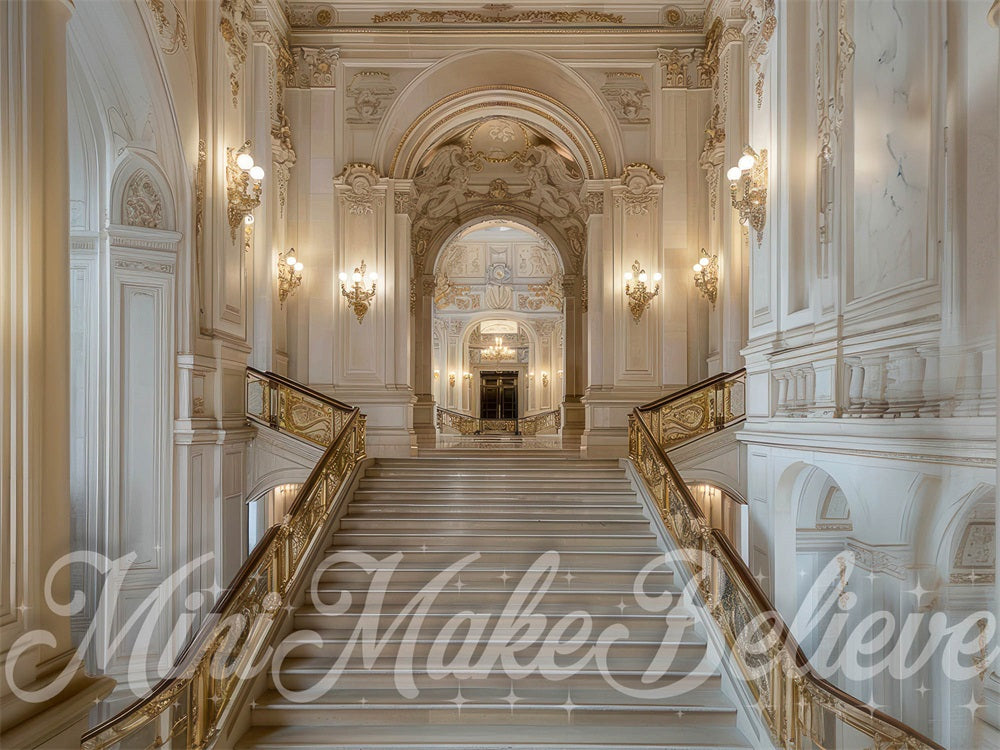 Kate Spring Marble Steps Indoor Backdrop Designed by Mini MakeBelieve - Kate Backdrop AU